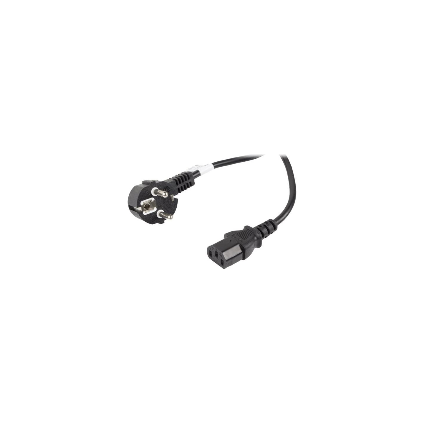 Lanberg | CEE 7/7 to IEC 320 C13 Power Cord | CA-C13C-11CC-0100-BK