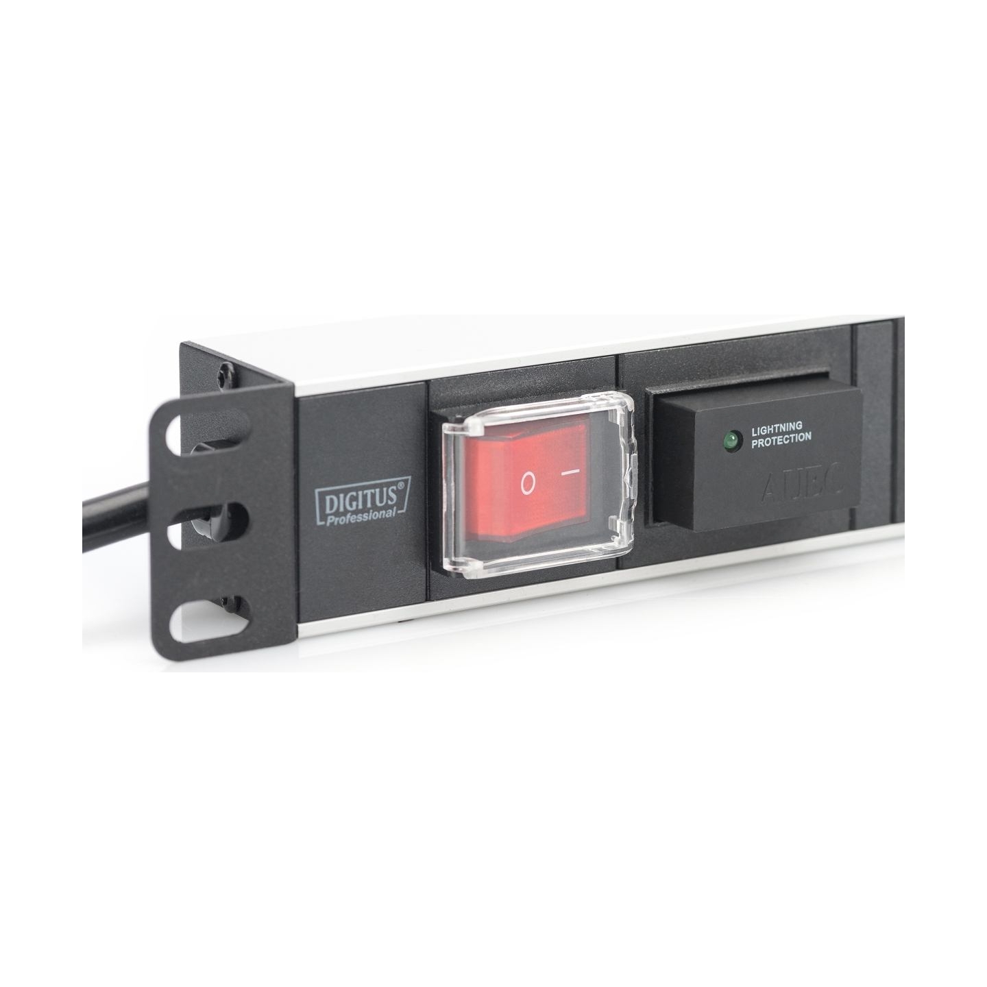 Digitus | 1U Aluminum PDU, rackmountable, 7x safety outlet 16A Plug, 250VAC 50/60Hz, switch, surge protection | DN-95407