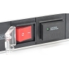 Digitus | 1U Aluminum PDU, rackmountable, 7x safety outlet 16A Plug, 250VAC 50/60Hz, switch, surge protection | DN-95407
