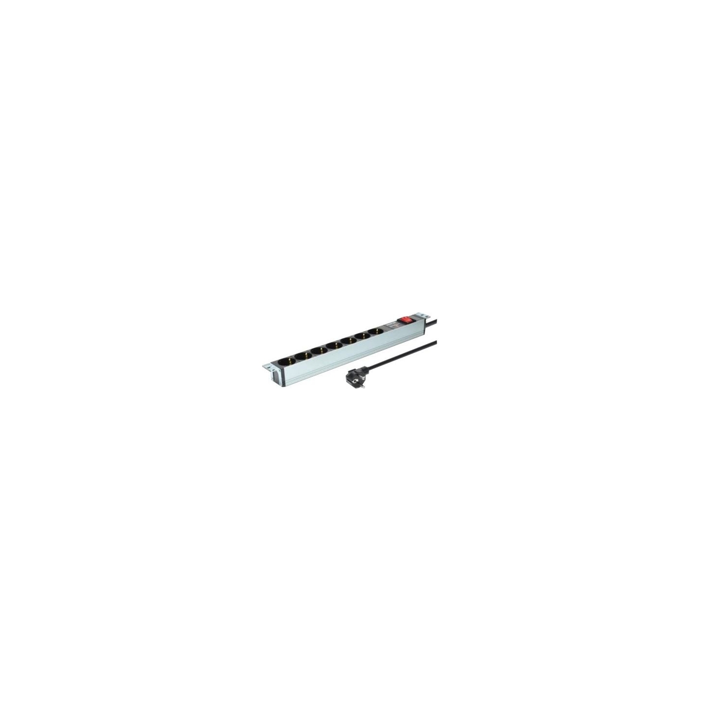 Digitus | 1U Aluminum PDU, rackmountable, 7x safety outlet 16A Plug, 250VAC 50/60Hz, switch, surge protection | DN-95407