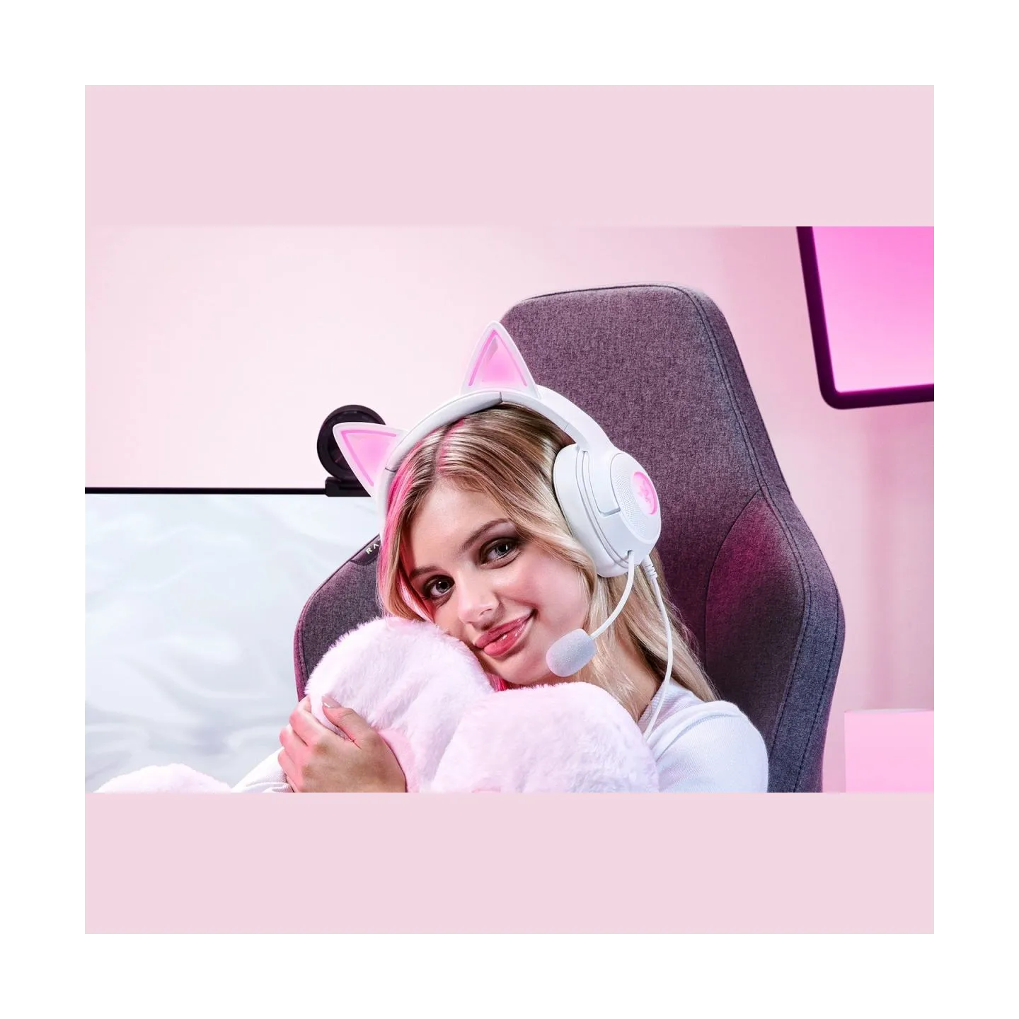 Razer Headset RZ04-04730600-R3M1 / Kraken Kitty V2 White White / RZ04-04730600-R3M1