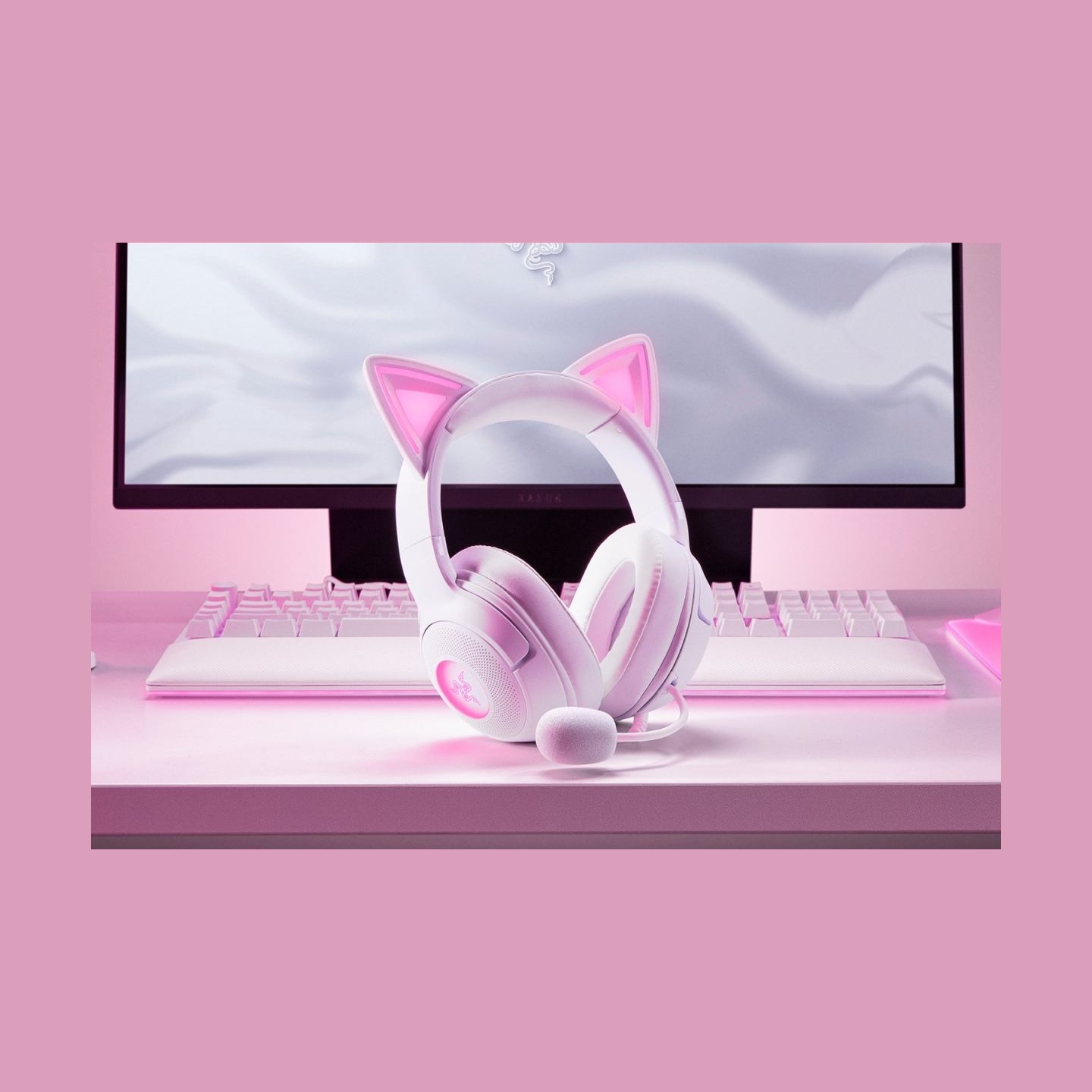 Razer Headset RZ04-04730600-R3M1 / Kraken Kitty V2 White White / RZ04-04730600-R3M1