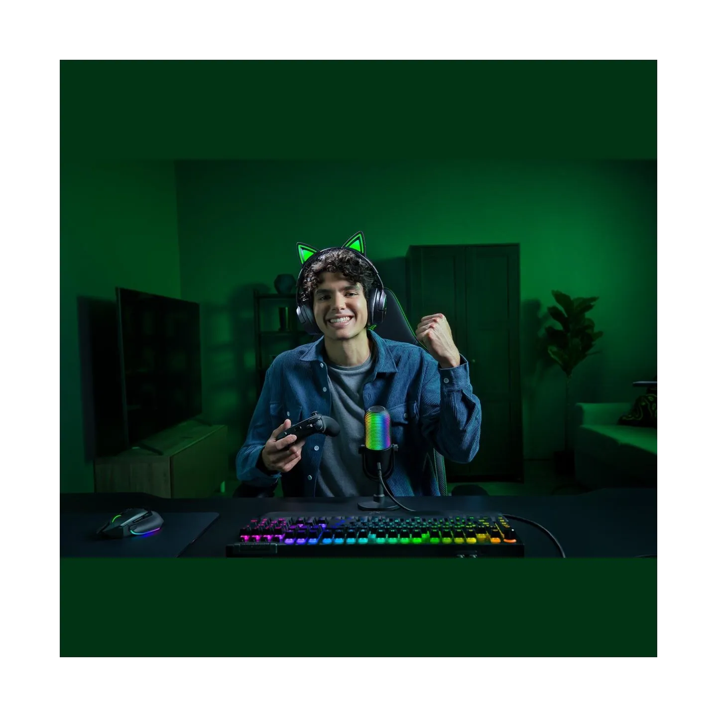 Razer | Headset | Kraken Kitty V3 Pro | Bluetooth | Over-Ear | Black