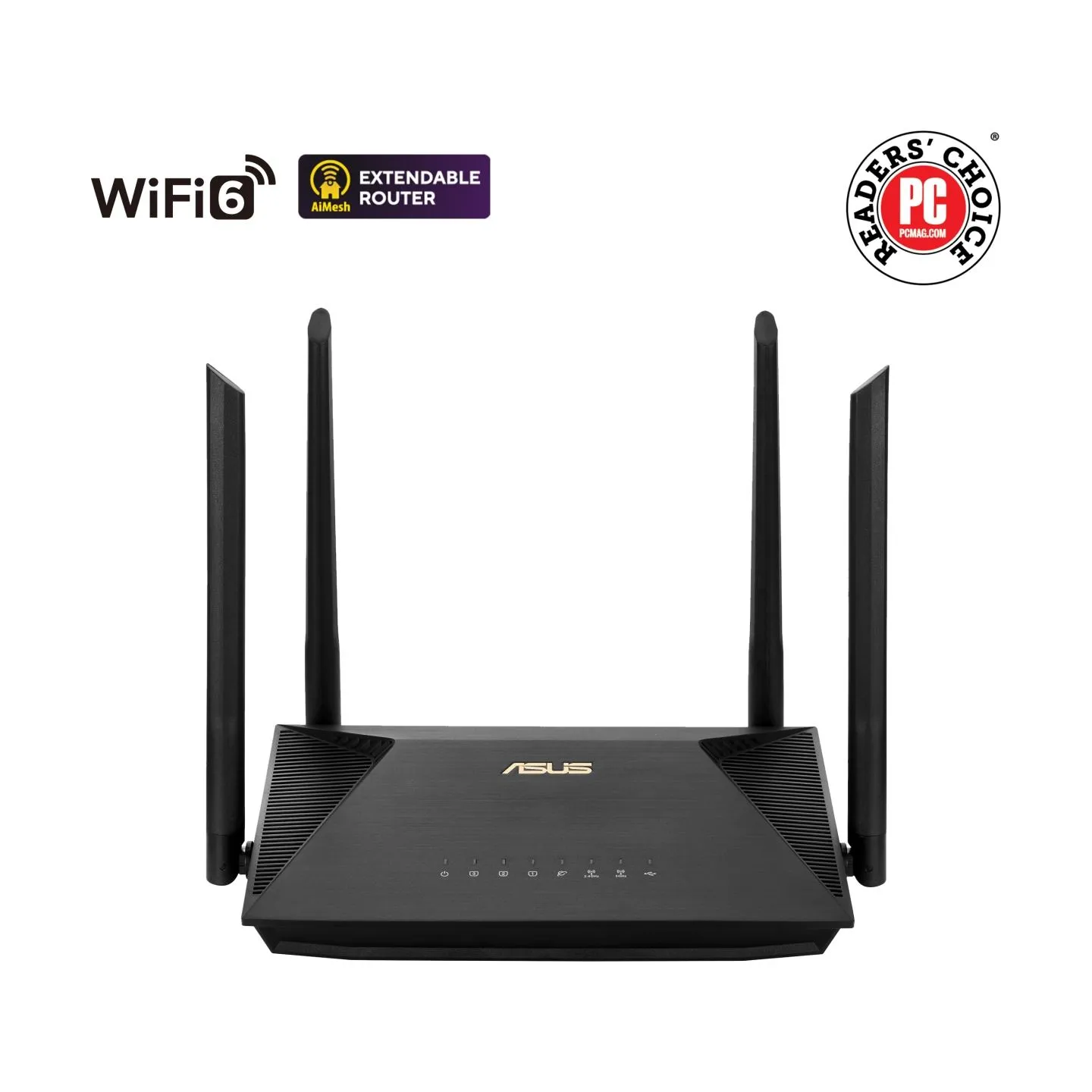 Asus Wireless AX1800 Dual Band Gigabit Router | RT-AX53U | 1201+600 Mbit/s | Ethernet LAN (RJ-45) ports 4 | Mesh Support No | MU