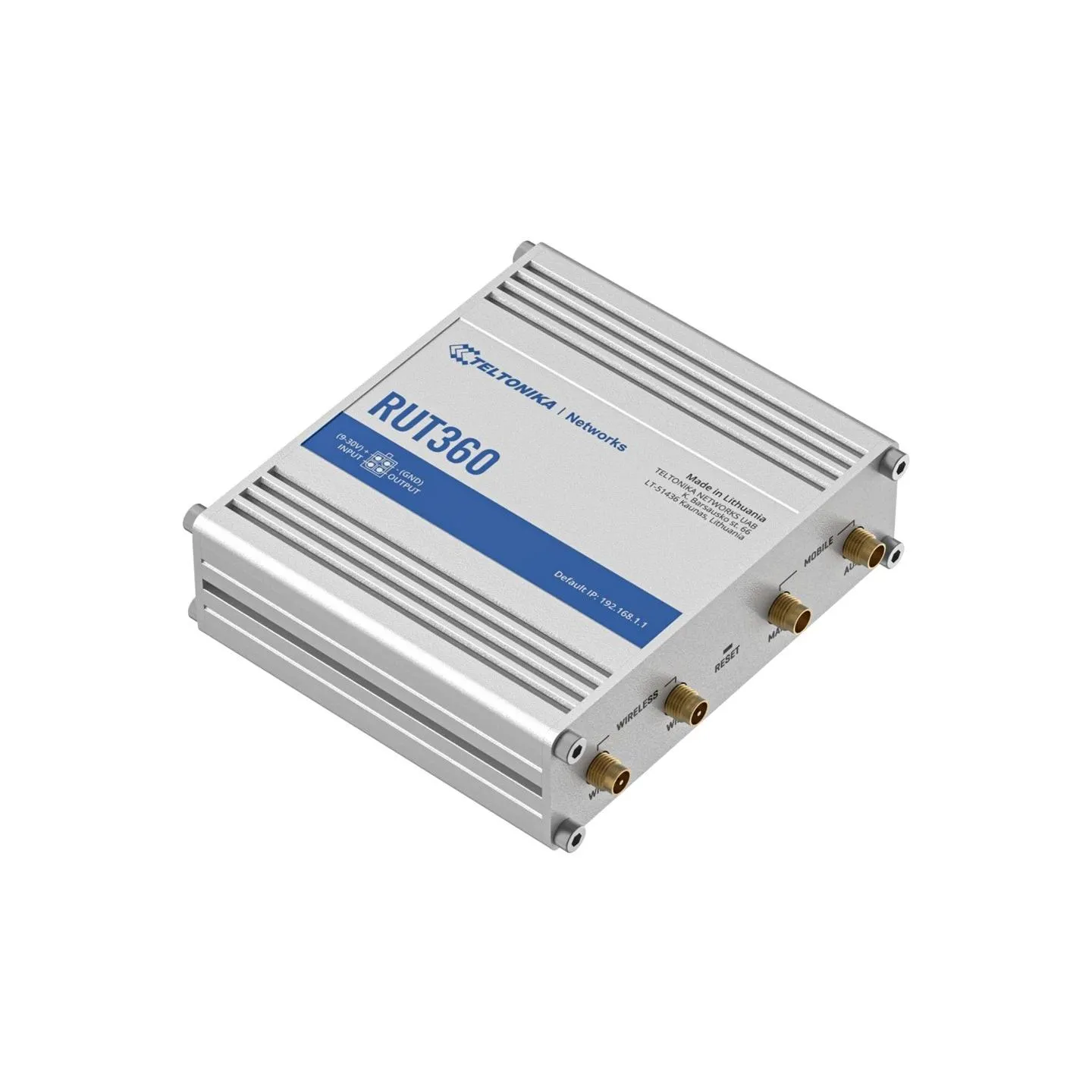 Teltonika Industrial Cellular Router | RUT360 LTE CAT6 | 1 x LAN ports, 10/100 Mbps, compliance with IEEE 802.3, IEEE 802.3u sta