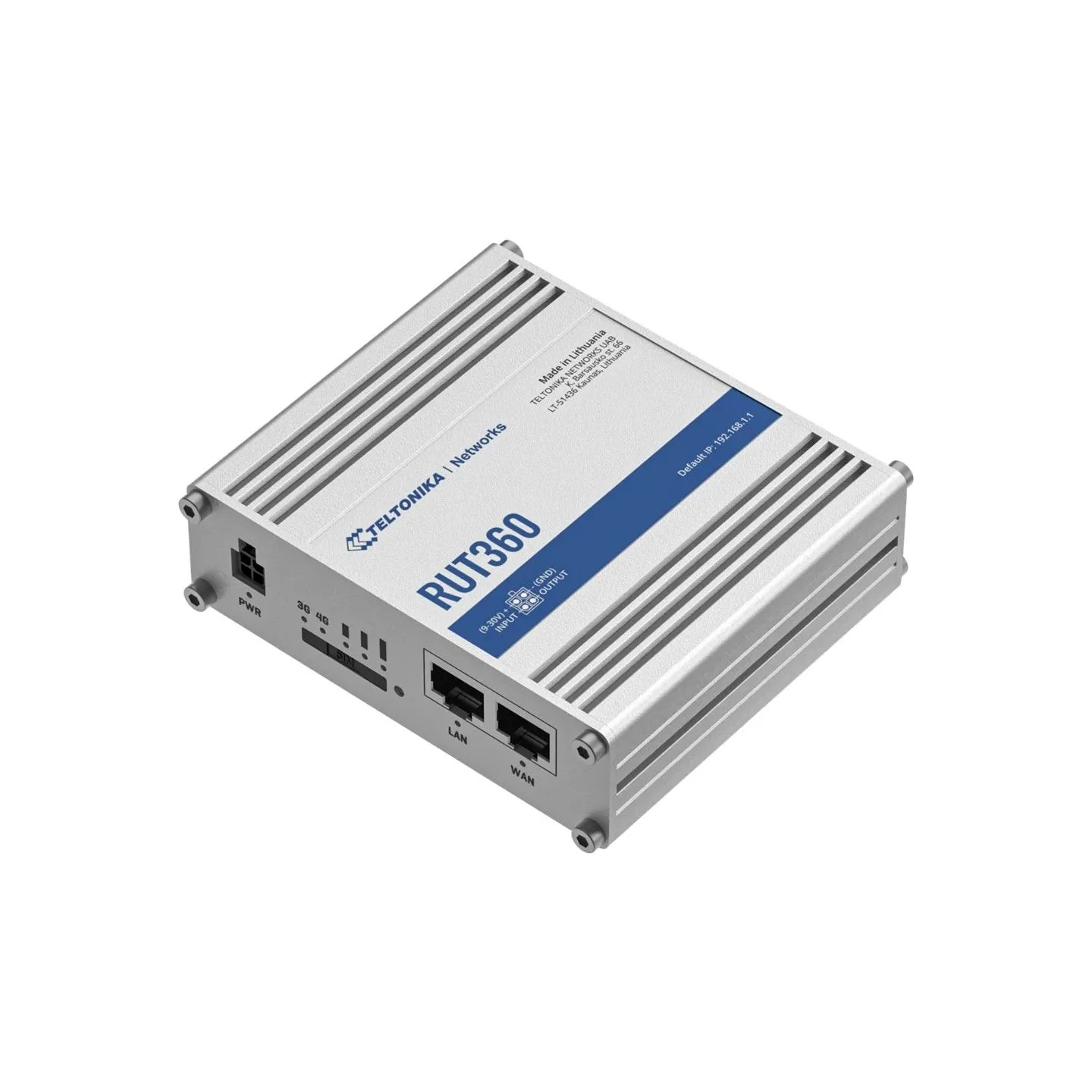 Teltonika Industrial Cellular Router | RUT360 LTE CAT6 | 1 x LAN ports, 10/100 Mbps, compliance with IEEE 802.3, IEEE 802.3u sta