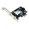 Asus AX1800 Dual-Band Bluetooth 5.2 PCIe Wi-Fi Adapter | PCE-AX1800 | 802.11ax | 574+1201 Mbit/s | Mesh Support No | MU-MiMO Yes