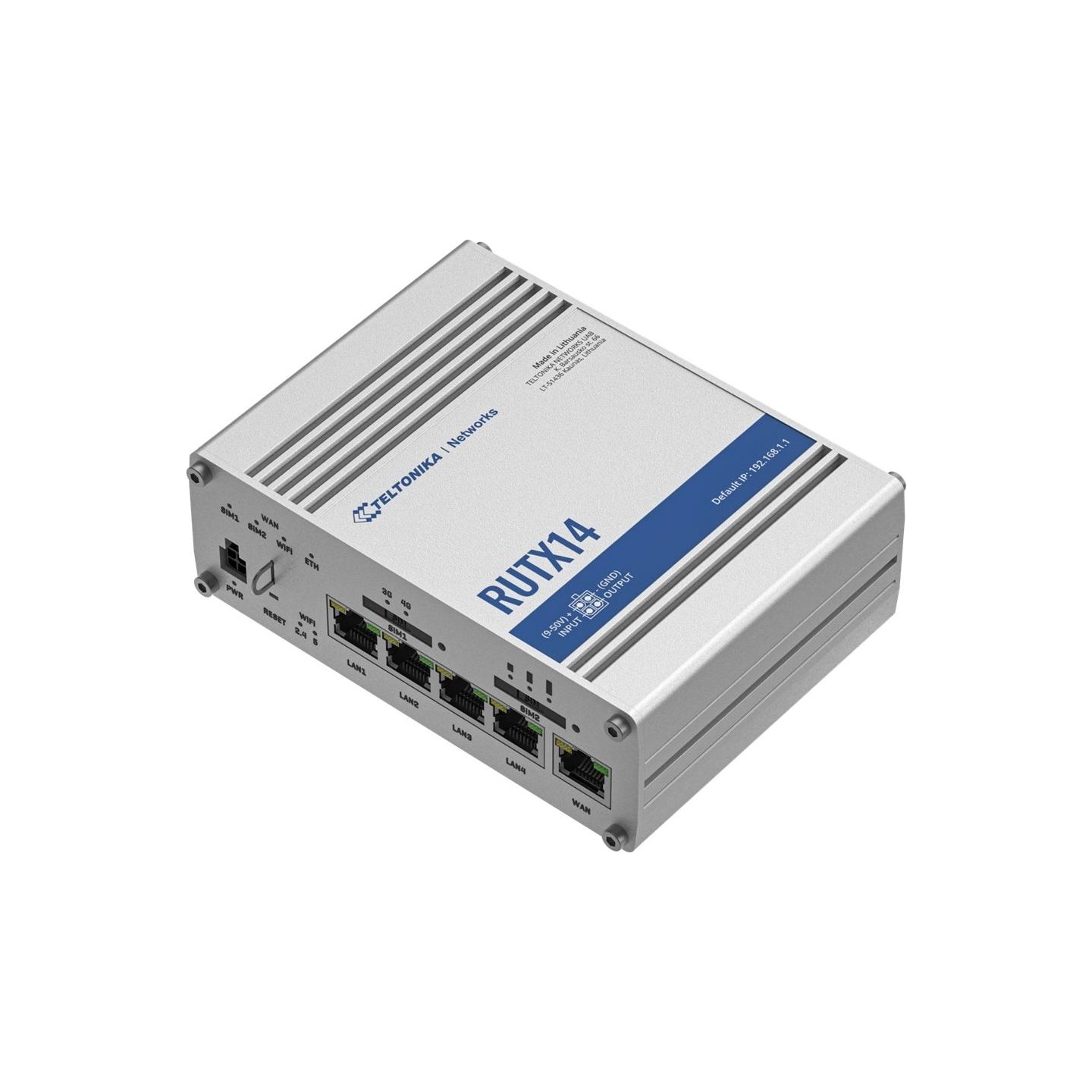 Teltonika IOT ROUTER RUTX14 2XLTE(CAT12)+ETH+WIFI