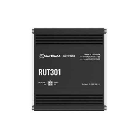 Teltonika Ethernet Router | RUT301 | No Wi-Fi | 10/100 Mbit/s | Ethernet LAN (RJ-45) ports 5 | Mesh Support No | MU-MiMO No | No