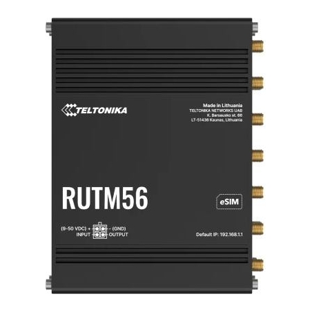 Teltonika IOT ROUTER RUTM56 DUAL MODEM 4G&5G+ETH+WIFI