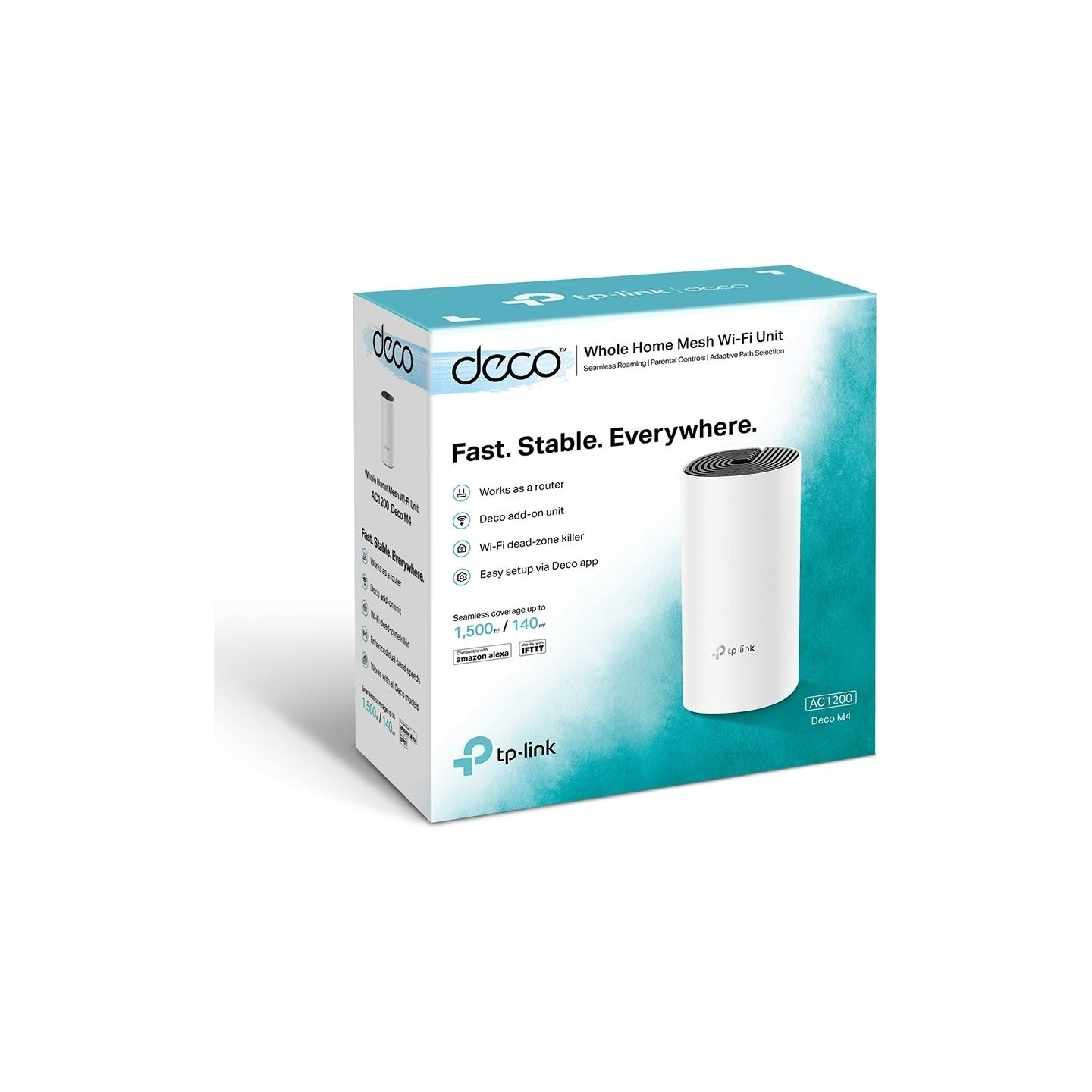 Tp-Link AC1200 Whole Home Mesh WiFi System | Deco M4 (1-pack) | 802.11ac | 867+300 Mbit/s | 10/100/1000 Mbit/s | Ethernet LAN (R