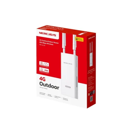 Mercusys MB118-4G | 300 Mbps Wireless 4G LTE Outdoor/Indoor Router | 802.11b | Ethernet LAN (RJ-45) ports 1 | Mesh Support No | 