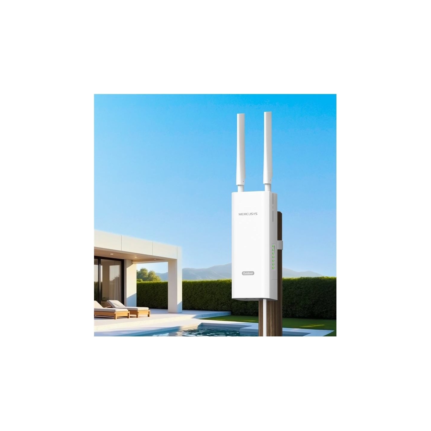 Mercusys MB118-4G | 300 Mbps Wireless 4G LTE Outdoor/Indoor Router | 802.11b | Ethernet LAN (RJ-45) ports 1 | Mesh Support No | 