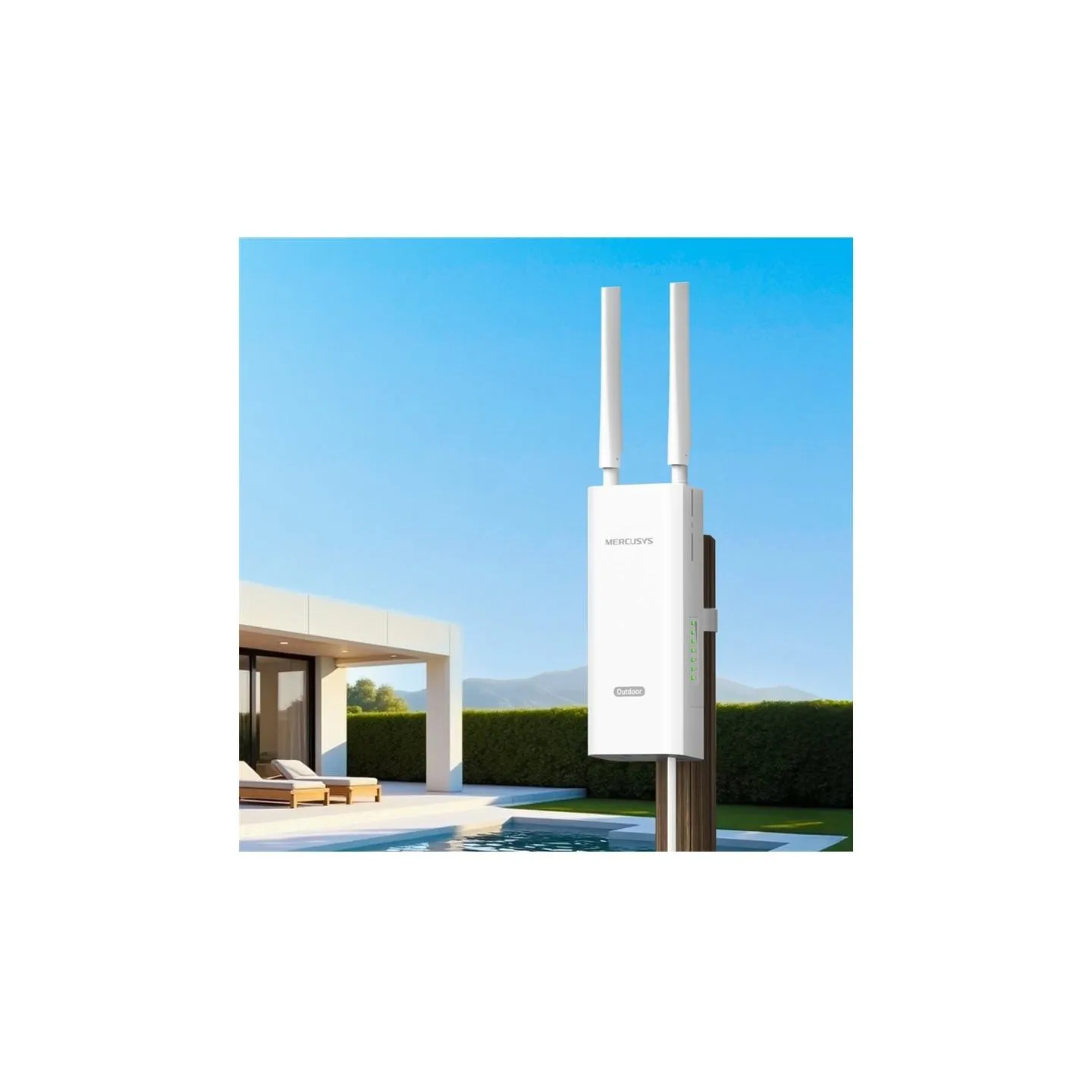 Mercusys MB118-4G | 300 Mbps Wireless 4G LTE Outdoor/Indoor Router | 802.11b | Ethernet LAN (RJ-45) ports 1 | Mesh Support No | 