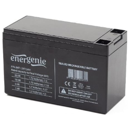 Energenie | Rechargeable battery for UPS | BAT-12V7.5AH