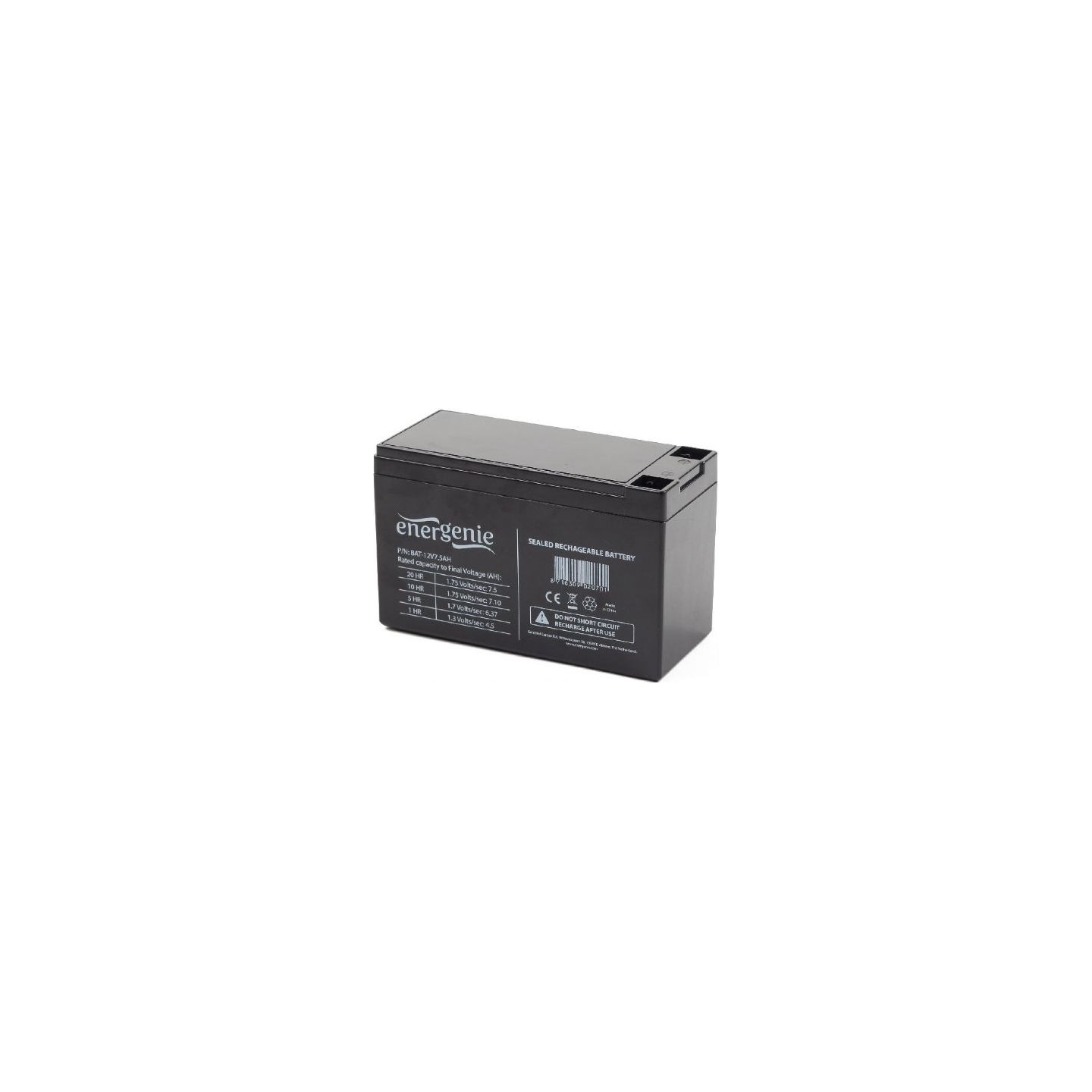 Energenie | Rechargeable battery for UPS | BAT-12V7.5AH