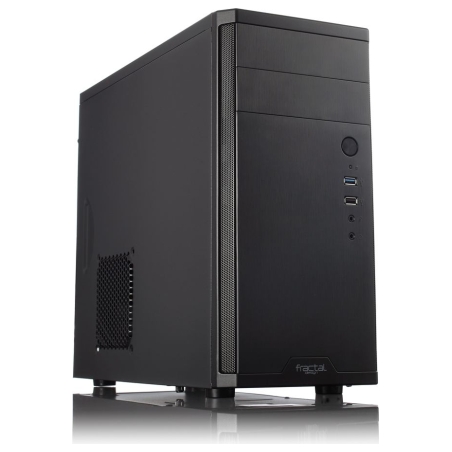 Fractal Design | CORE 1100 | Black | Micro ATX | ATX PSUs, up to 185mm if a typical-length optical drive is mounted