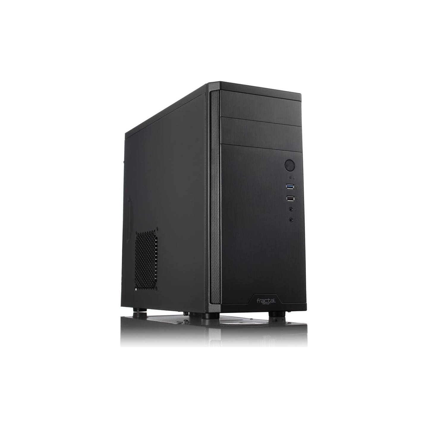 Fractal Design | CORE 1100 | Black | Micro ATX | ATX PSUs, up to 185mm if a typical-length optical drive is mounted