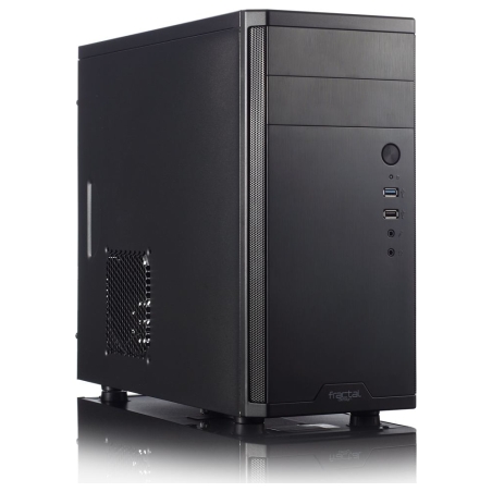 Fractal Design | CORE 1100 | Black | Micro ATX | ATX PSUs, up to 185mm if a typical-length optical drive is mounted