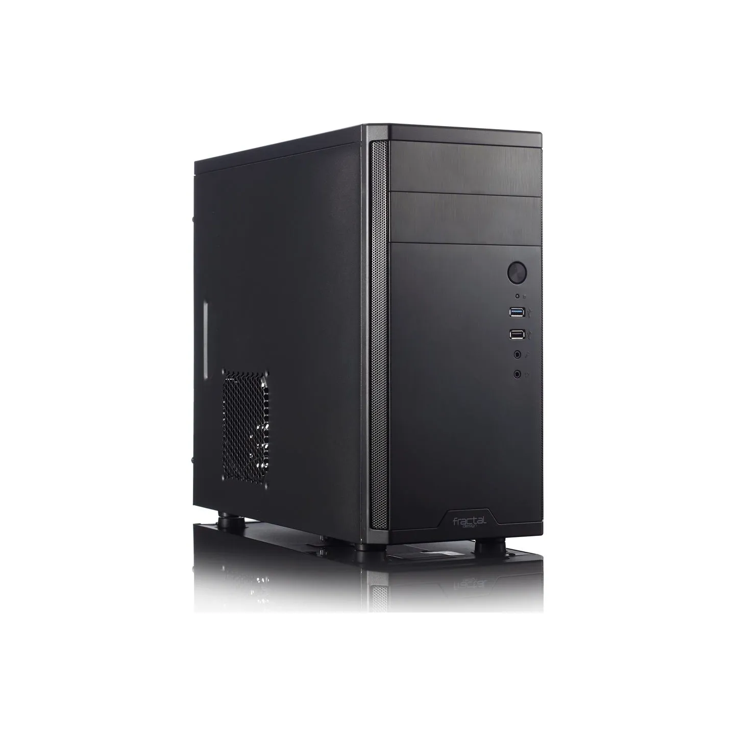 Fractal Design | CORE 1100 | Black | Micro ATX | ATX PSUs, up to 185mm if a typical-length optical drive is mounted