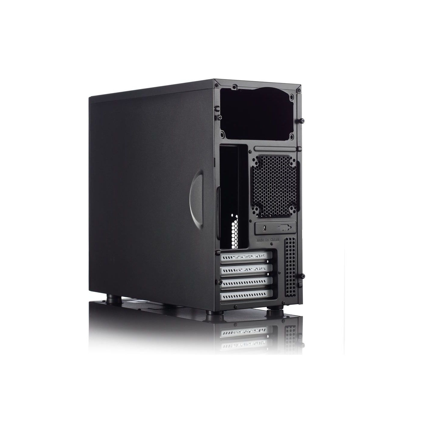 Fractal Design | CORE 1100 | Black | Micro ATX | ATX PSUs, up to 185mm if a typical-length optical drive is mounted