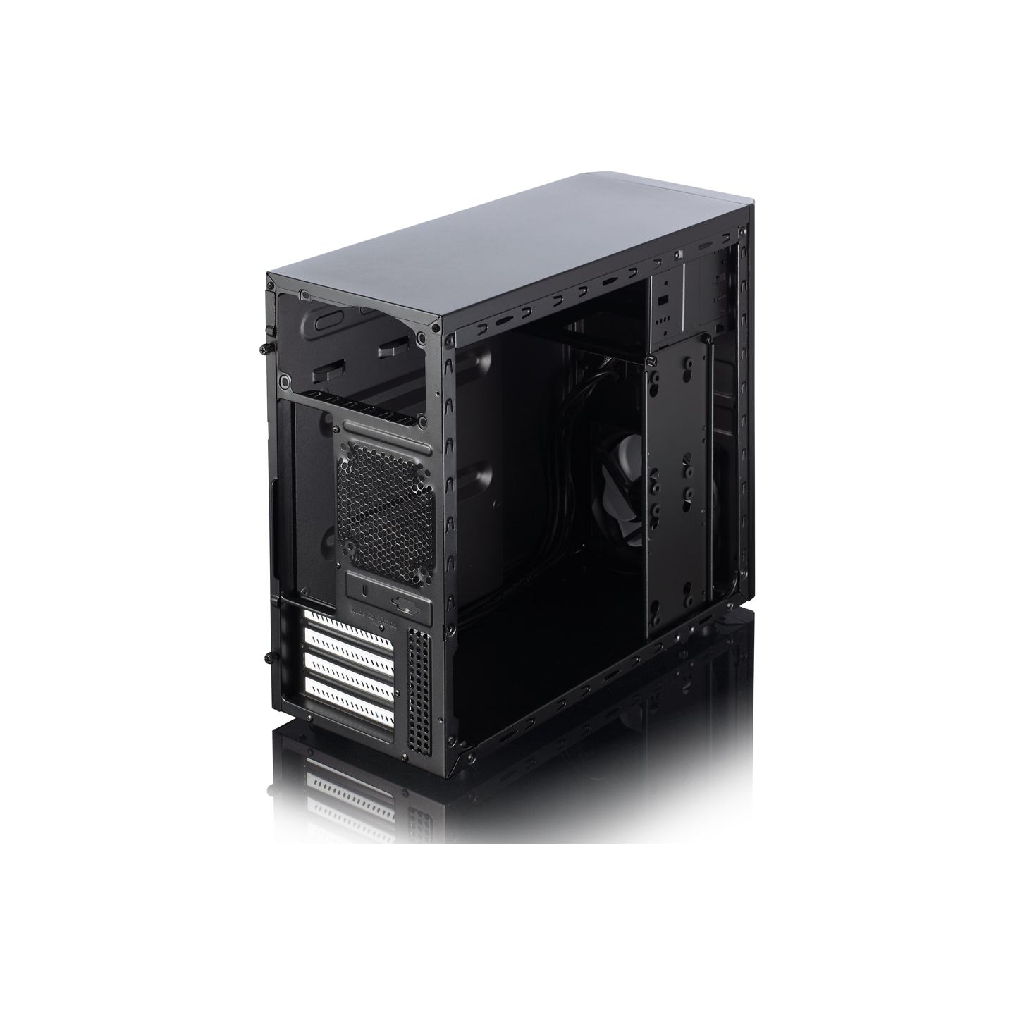 Fractal Design | CORE 1100 | Black | Micro ATX | ATX PSUs, up to 185mm if a typical-length optical drive is mounted