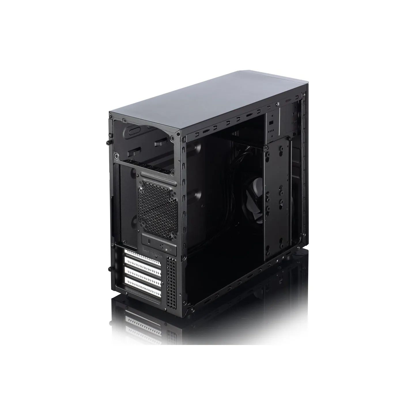 Fractal Design | CORE 1100 | Black | Micro ATX | ATX PSUs, up to 185mm if a typical-length optical drive is mounted