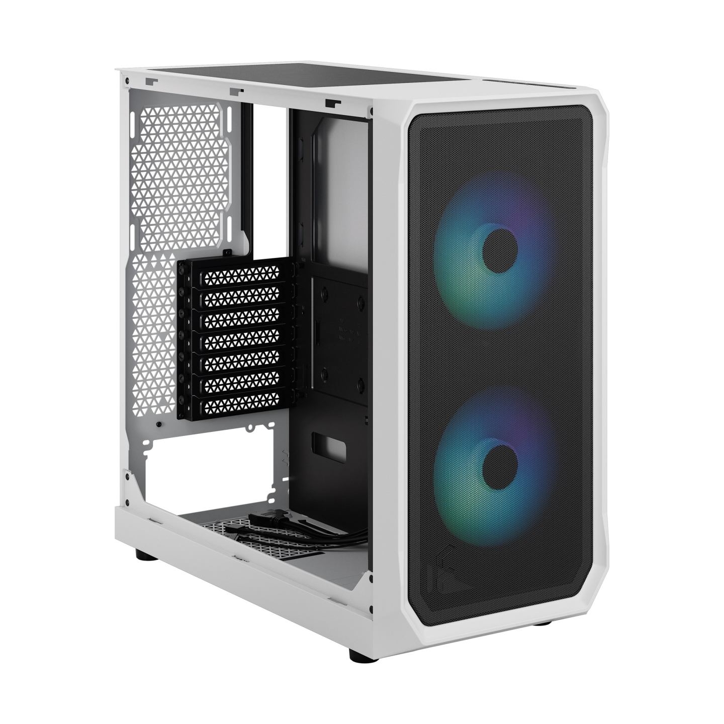 Fractal Design FDE Focus 2 RGB White TG Clear Tint