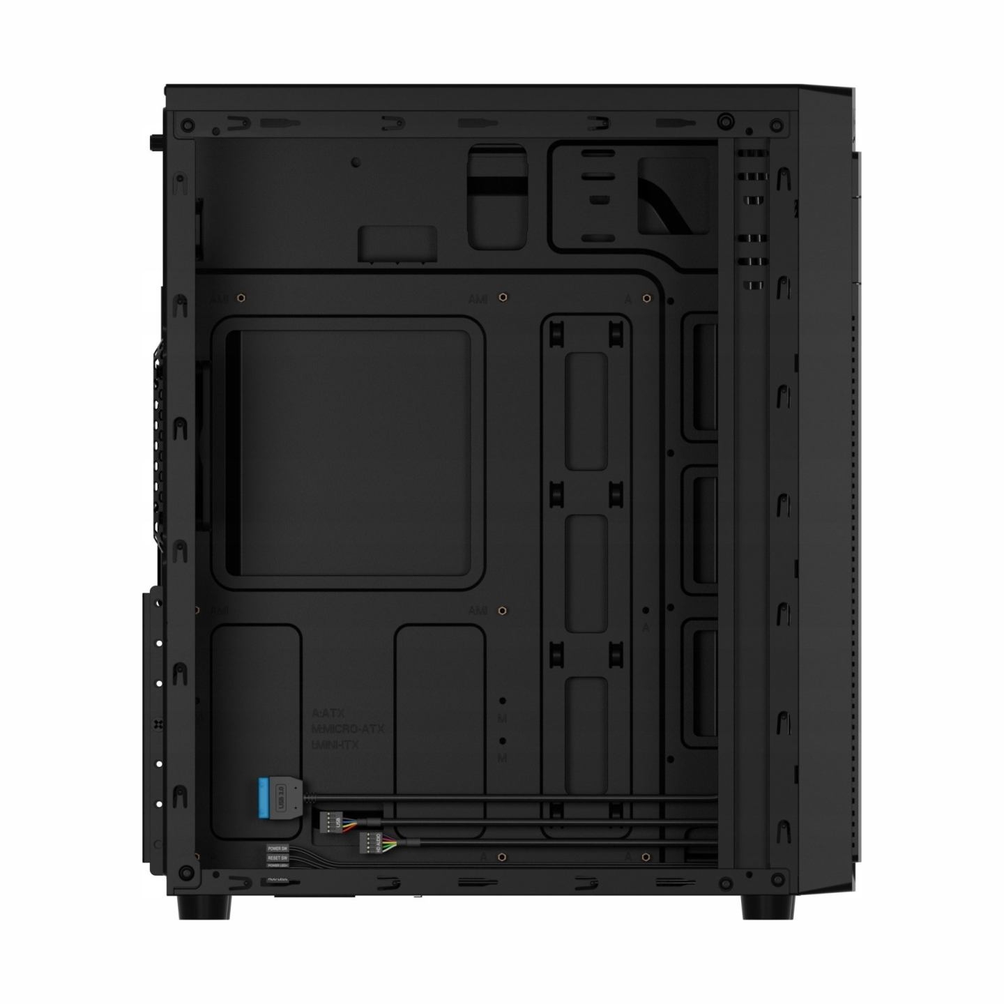 Genesis PC Case | Natec Aracanta | Black | Midi Tower