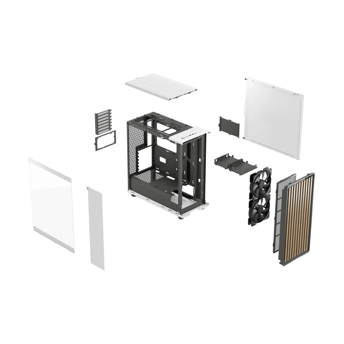 Fractal Design North Chalk White TG Clear Tint | Fractal Design