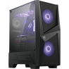 MSI MAG FORGE 100M PC Case, Mid-Tower, USB 3.2, Black | MSI | MAG FORGE 100M | Black | ATX