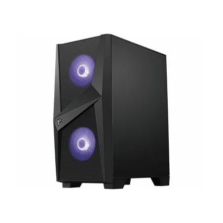 MSI MAG FORGE 100M PC Case, Mid-Tower, USB 3.2, Black | MSI | MAG FORGE 100M | Black | ATX