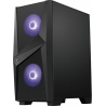 MSI MAG FORGE 100M PC Case, Mid-Tower, USB 3.2, Black | MSI | MAG FORGE 100M | Black | ATX