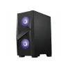 MSI MAG FORGE 100M PC Case, Mid-Tower, USB 3.2, Black | MSI | MAG FORGE 100M | Black | ATX