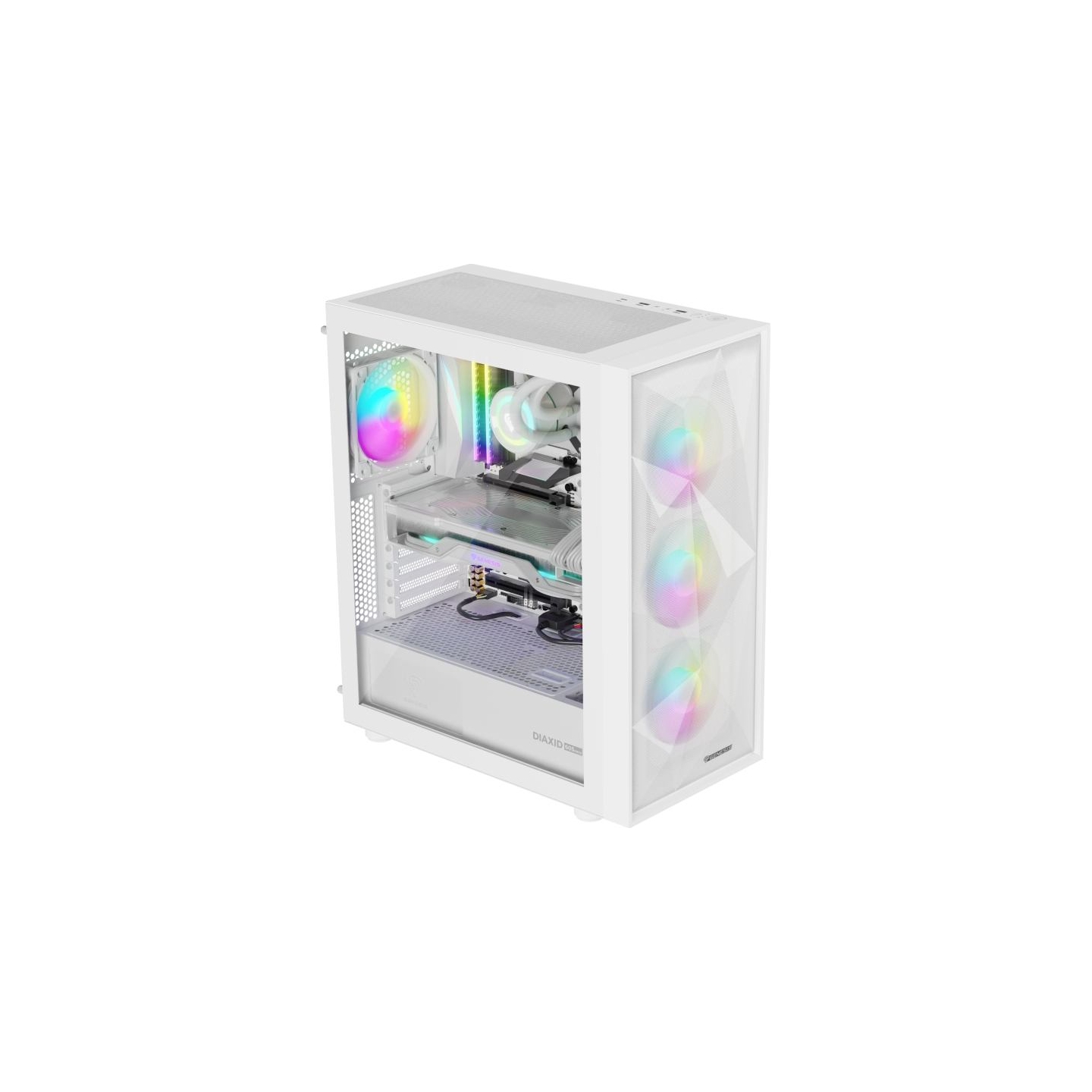 Genesis Gaming PC Case | Diaxid 605 ARGB | White | Midi Tower