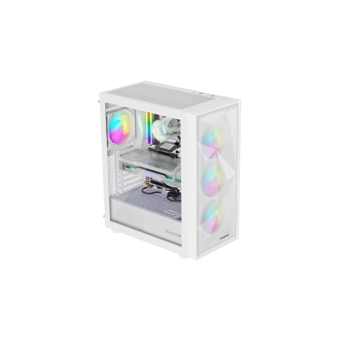 Genesis Gaming PC Case | Diaxid 605 ARGB | White | Midi Tower