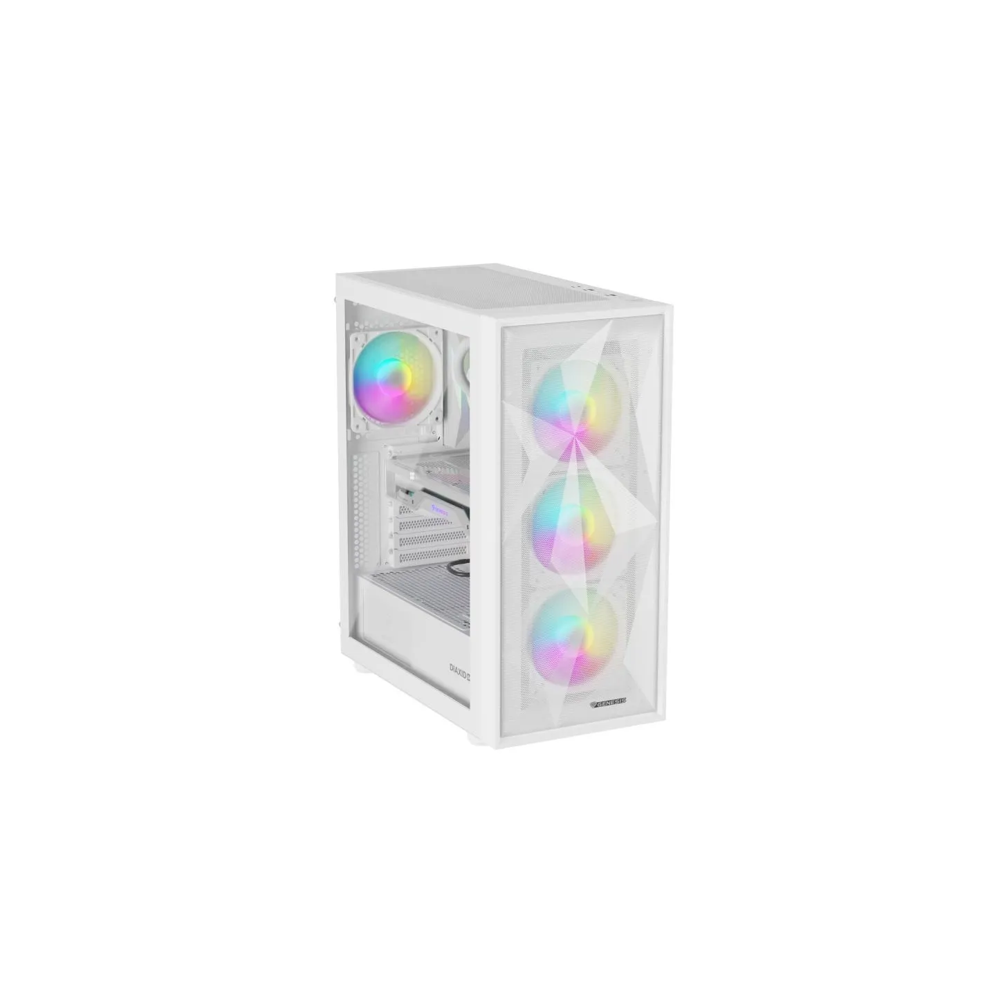 Genesis Gaming PC Case | Diaxid 605 ARGB | White | Midi Tower