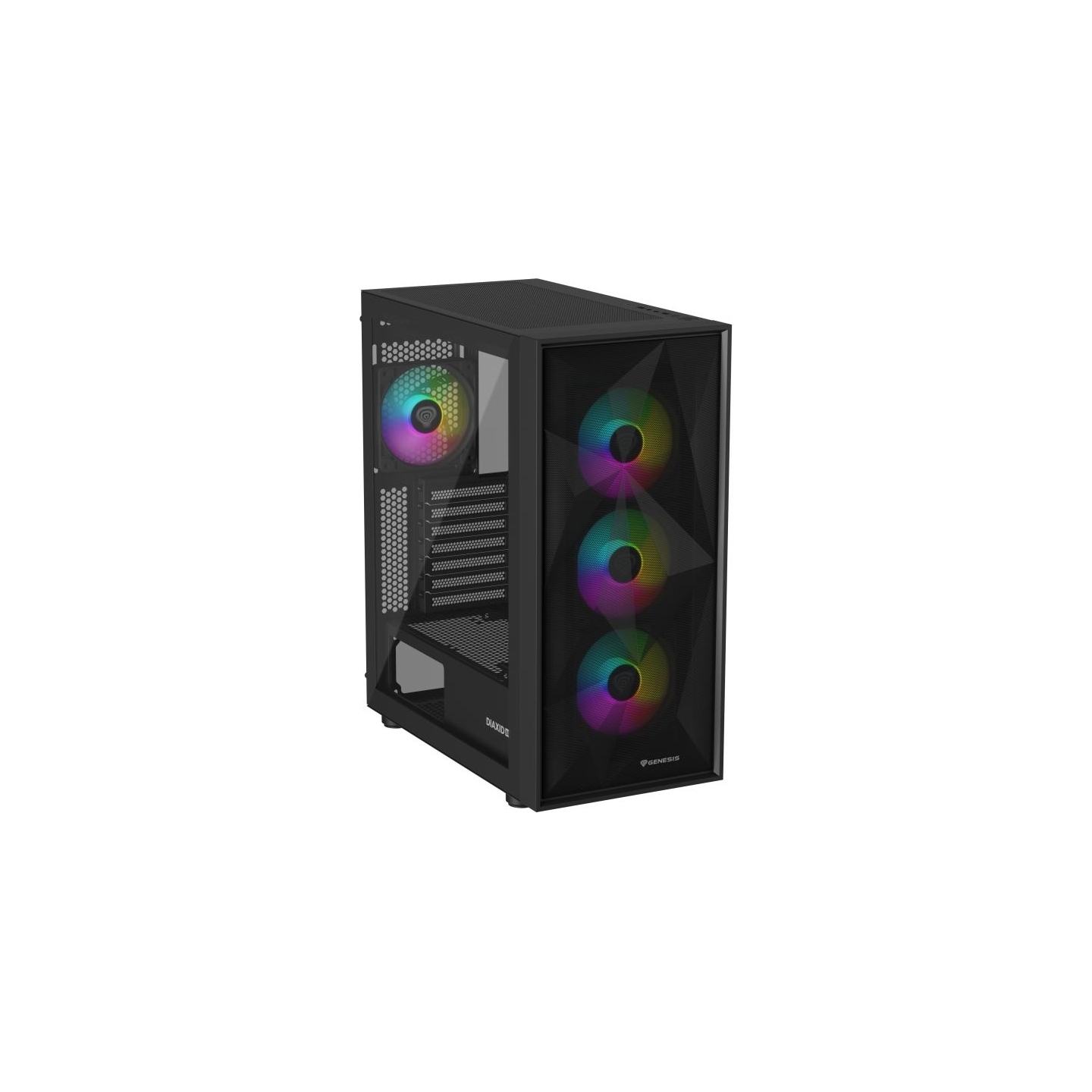 Genesis Gaming PC Case | Diaxid 605 ARGB | Black | Midi Tower