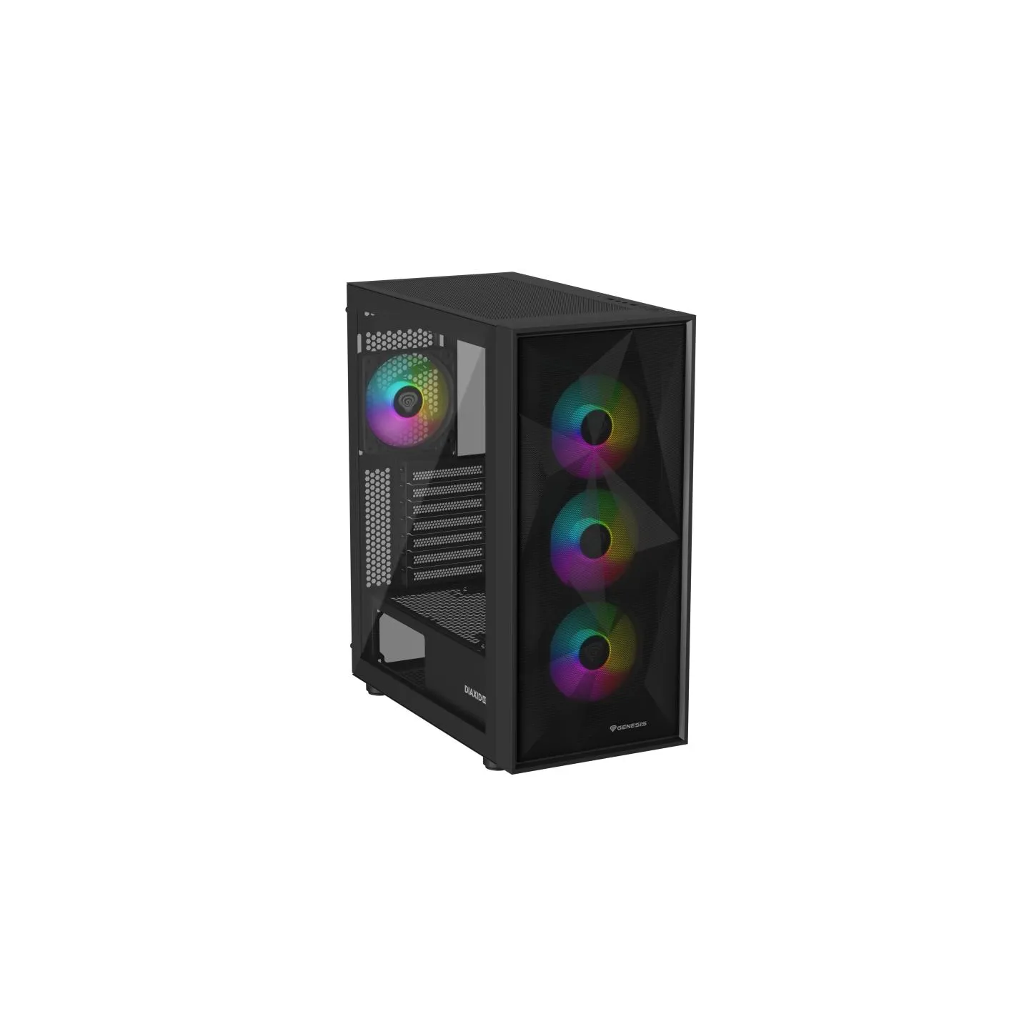 Genesis Gaming PC Case | Diaxid 605 ARGB | Black | Midi Tower