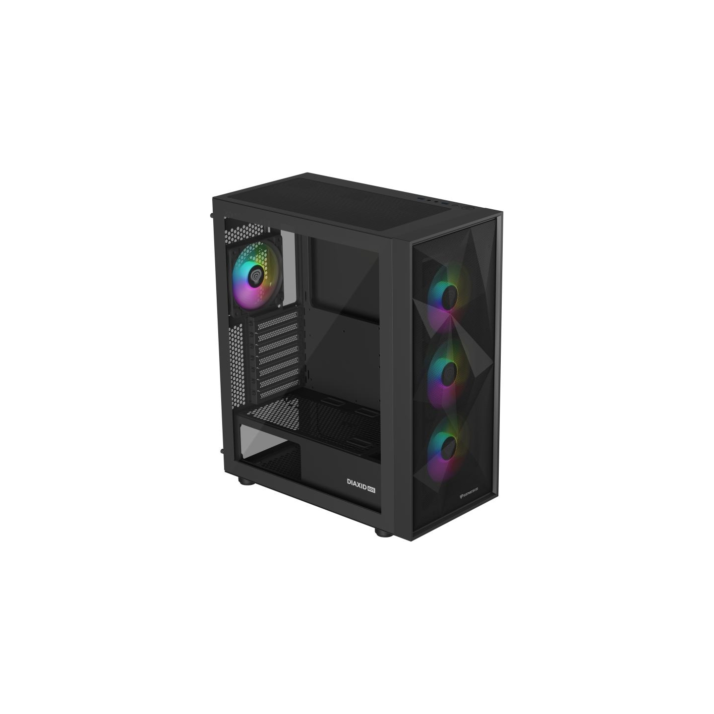 Genesis Gaming PC Case | Diaxid 605 ARGB | Black | Midi Tower