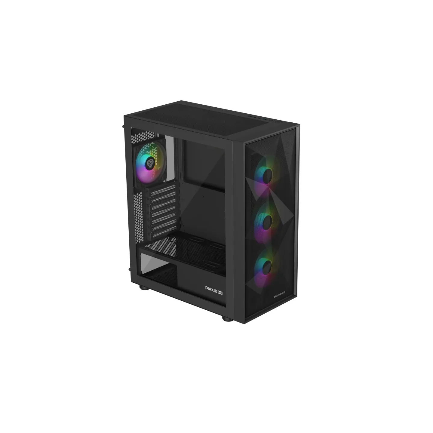 Genesis Gaming PC Case | Diaxid 605 ARGB | Black | Midi Tower