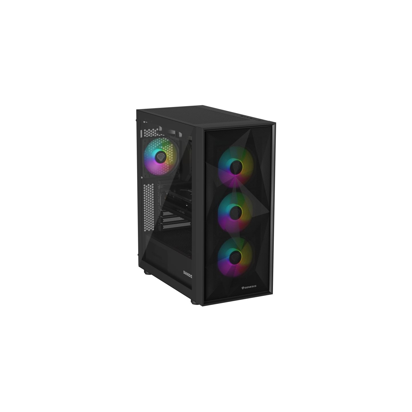 Genesis Gaming PC Case | Diaxid 605 ARGB | Black | Midi Tower