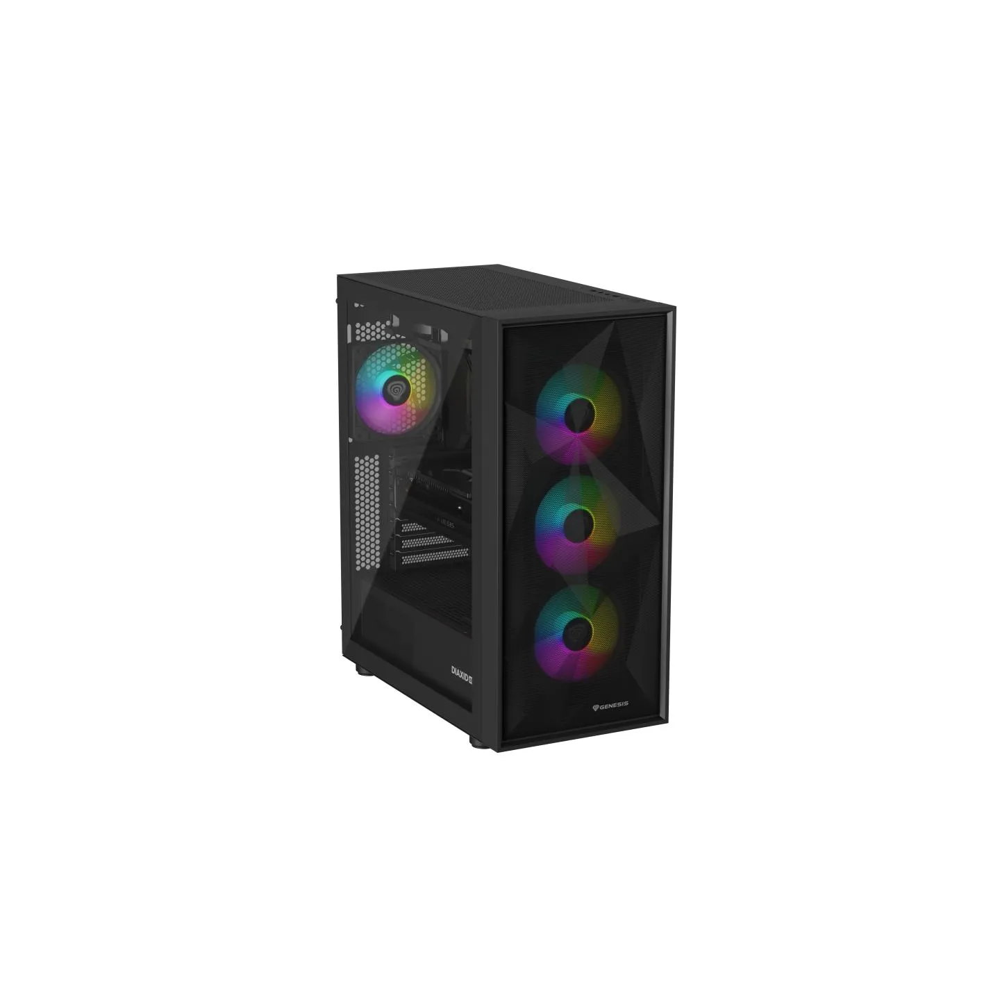 Genesis Gaming PC Case | Diaxid 605 ARGB | Black | Midi Tower