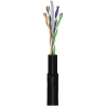Goobay | CAT 6 Outdoor-patch cable, U/UTP | 94393 | Black RJ45 male (8P8C) | RJ45 male (8P8C)