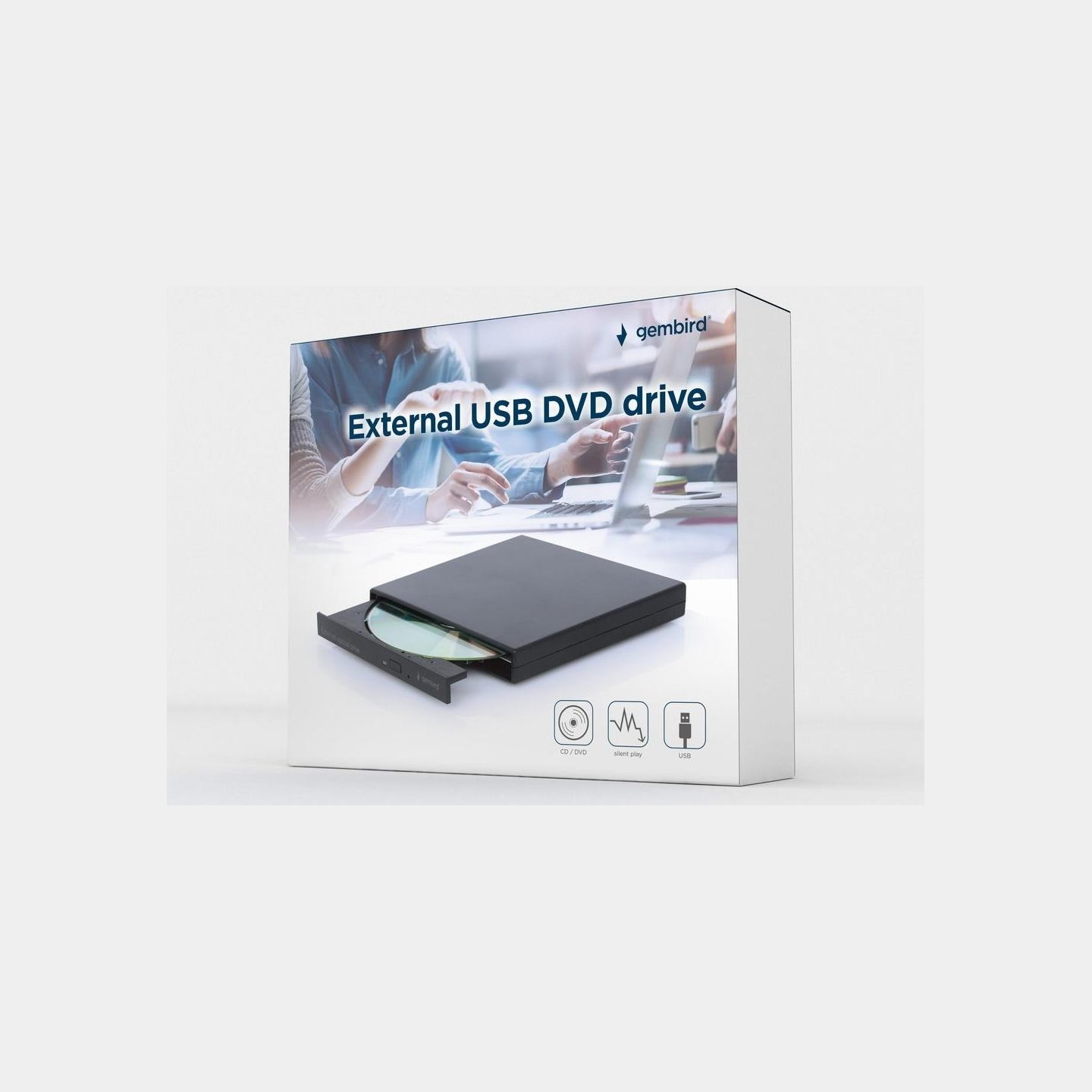 Gembird External USB DVD drive black