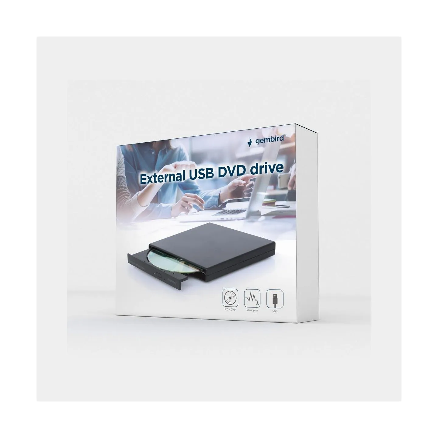 Gembird External USB DVD drive black