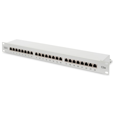 Digitus | Patch Panel | DN-91524S | Category: CAT 5e; Ports: 24 x RJ45; Retention strength: 7.7 kg; Insertion force: 30N max | 4