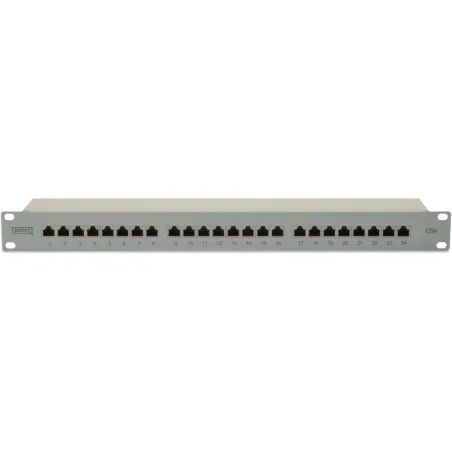 Digitus | Patch Panel | DN-91524S | Category: CAT 5e; Ports: 24 x RJ45; Retention strength: 7.7 kg; Insertion force: 30N max | 4