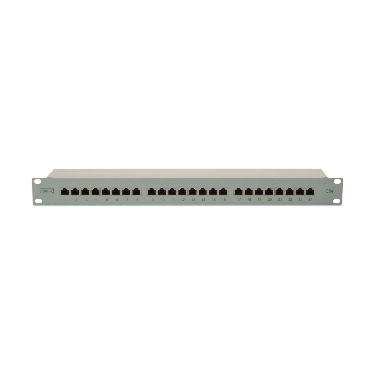 Digitus | Patch Panel | DN-91524S | Category: CAT 5e; Ports: 24 x RJ45; Retention strength: 7.7 kg; Insertion force: 30N max | 4