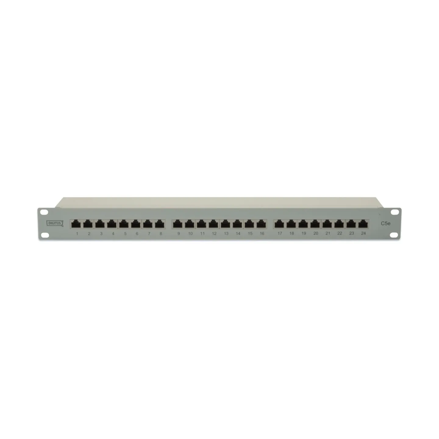 Digitus | Patch Panel | DN-91524S | Category: CAT 5e; Ports: 24 x RJ45; Retention strength: 7.7 kg; Insertion force: 30N max | 4